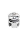 Round Header Panel Fitting 6x6xmm - Chrome
