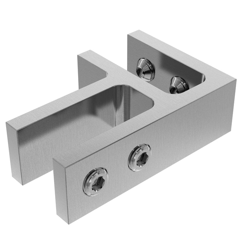 Stiffener Bracket 90 Glass to Glass Corner 17-22mm