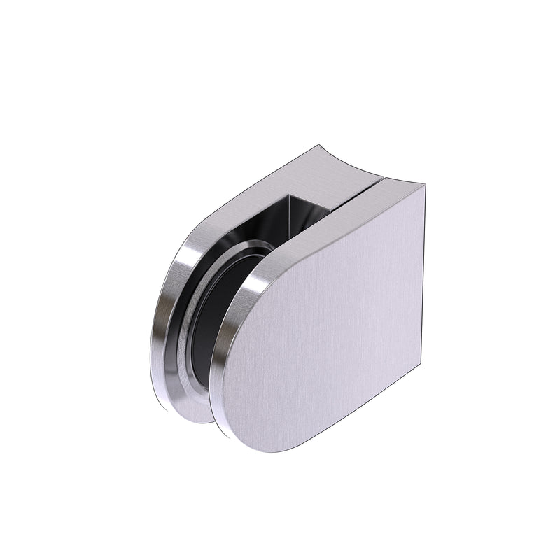 Glass Clamp Round with Radius Back