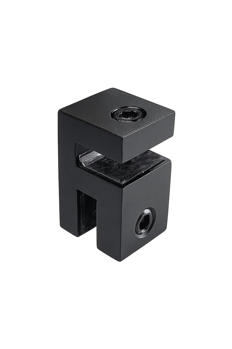 Square Header Panel Fitting 6x6mm - Black