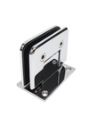 BEVELLED Shower Hinge, Wall To Glass 90deg (38mm Offset Backplate) - Chrome