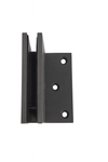 Shower Hinge, Wall To Glass 90deg (50mm Offset Backplate) - Powdercoated Gunmetal