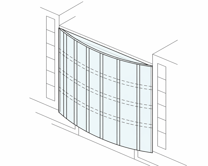 Frameless Glass Façade