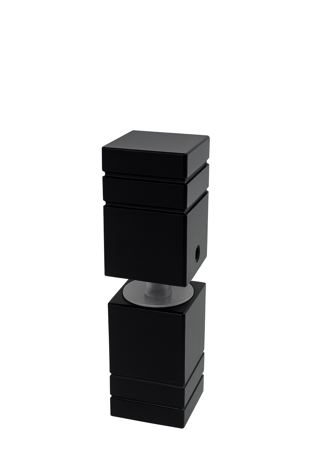Square Pull Knob - 25mm - Powdercoated Black