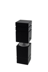 Square Pull Knob - 25mm - Powdercoated Black