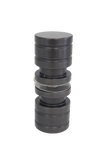 Double Ring Pull Knob - 38mmDia - Powdercoated Gunmetal