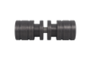 Double Ring Pull Knob - 38mmDia - Powdercoated Gunmetal