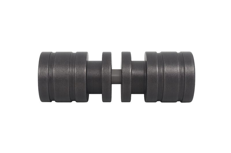 Double Ring Pull Knob - 38mmDia - Powdercoated Gunmetal
