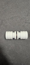 Double Ring Pull Knob - 38mmDia - Powdercoated White