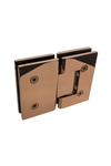 Shower Hinge, Glass to Glass 180deg - Rose Gold