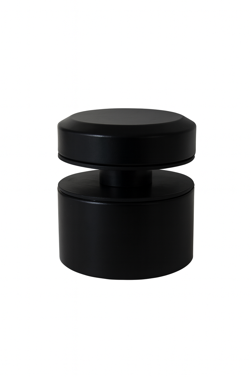Bevel Head Standoff Anchor, 50mmDia x 30mmL - BLACK POWDERCOAT
