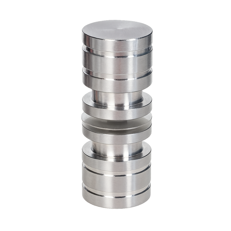 Double Ring Pull Knob - 38mmDia - Satin Chrome