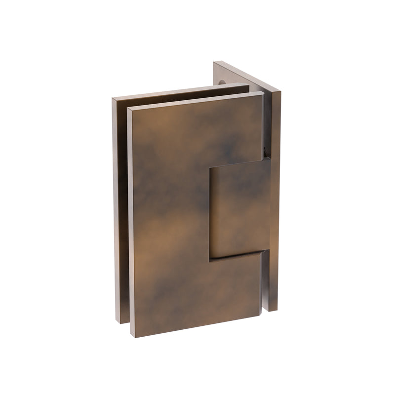 Shower Hinge Wall to Glass 90 Deg Offset Backplate