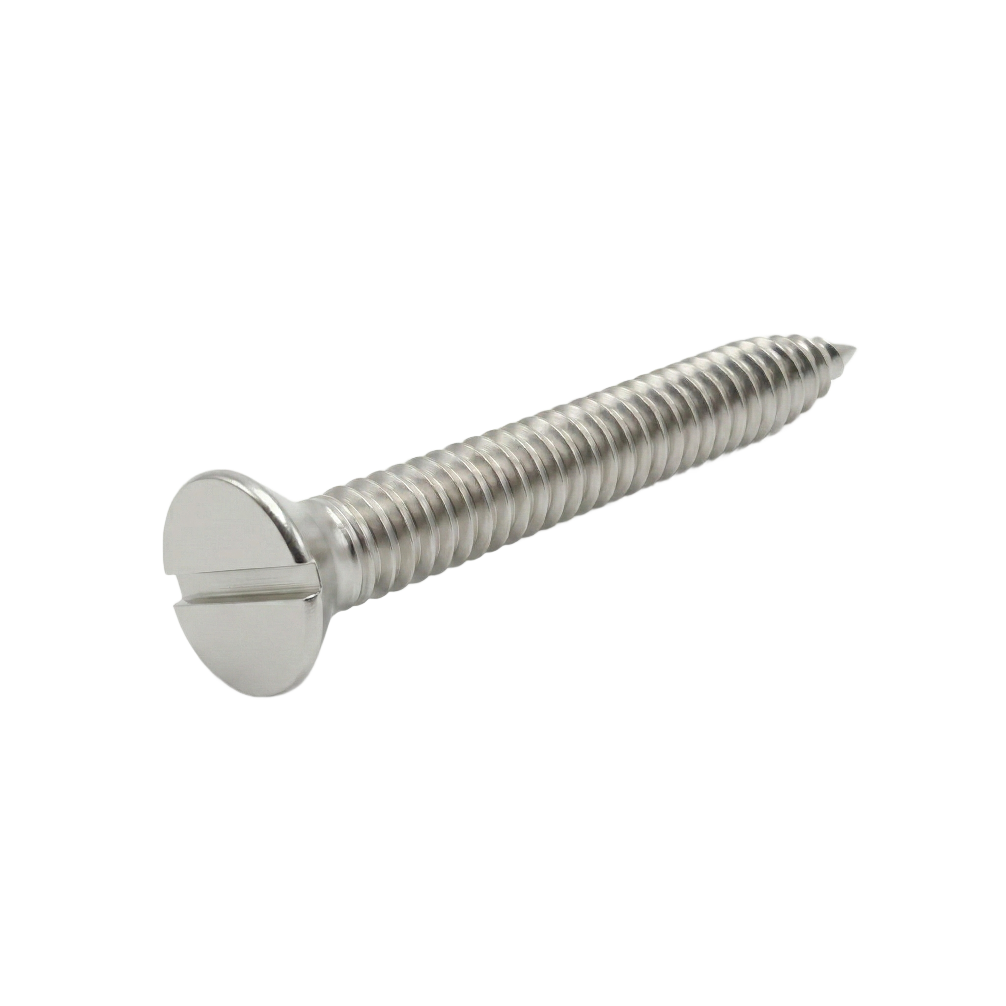 CSK Self Tap Screw, Slotted (304SS) - 10G