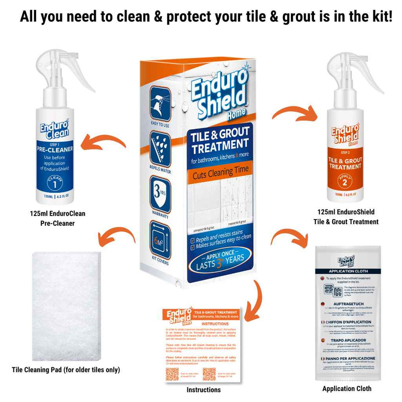 EnduroShield Tile & Grout Treatment Small - 125ml Kit