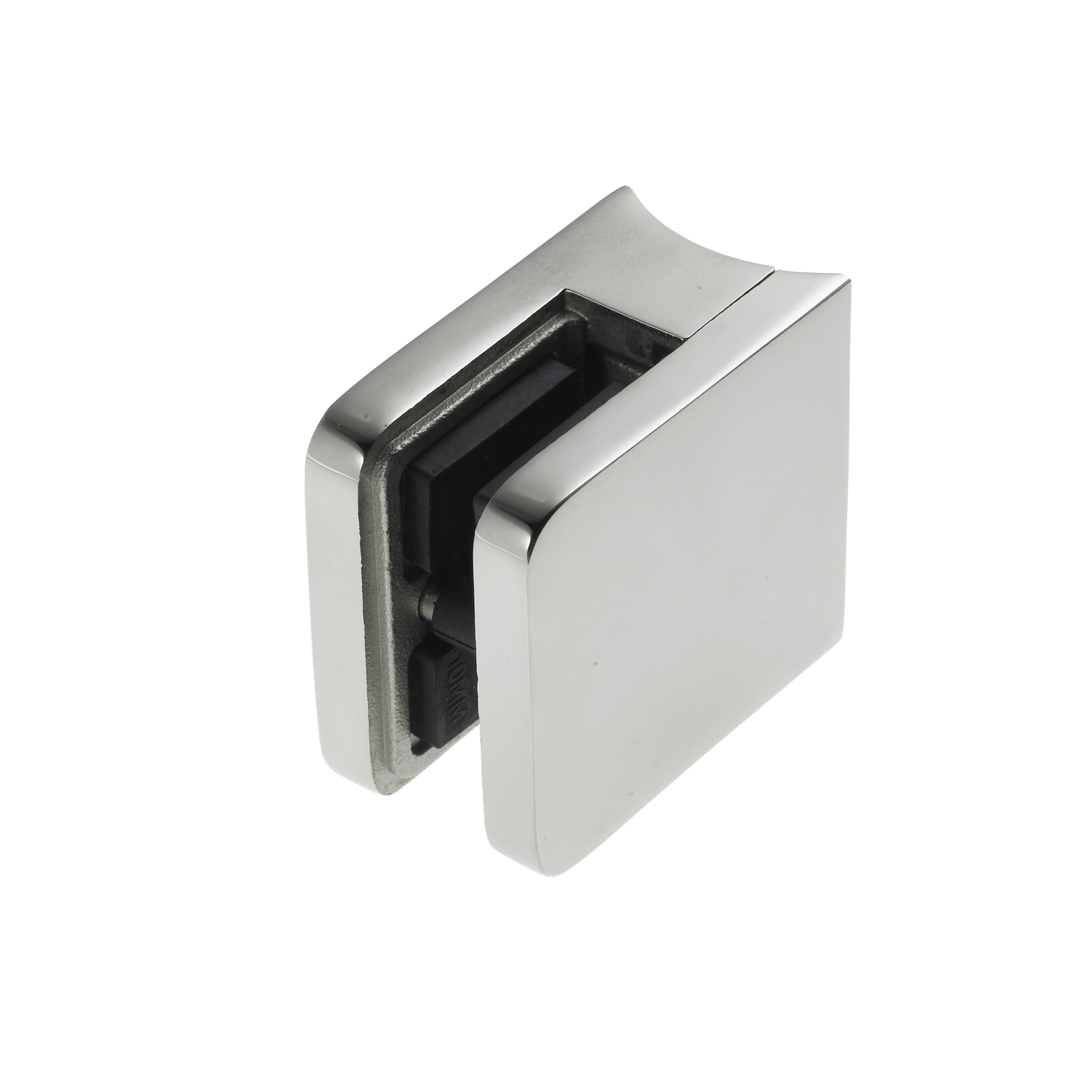 Glass Clamp Square Radius Back