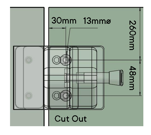 Latch for Pool Gate (Glass to Glass / Polished Stainless)