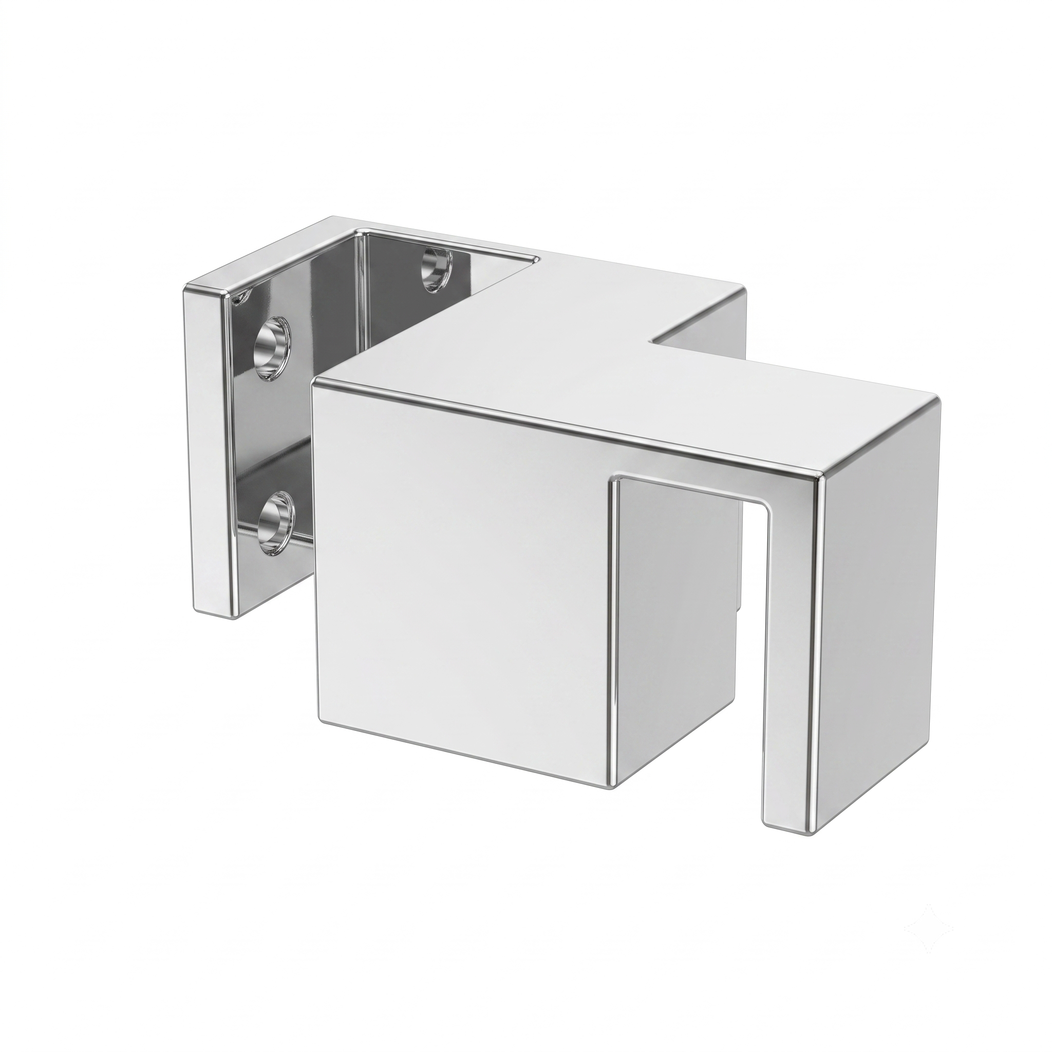 Sliding Door Guide Left Hand - Chrome