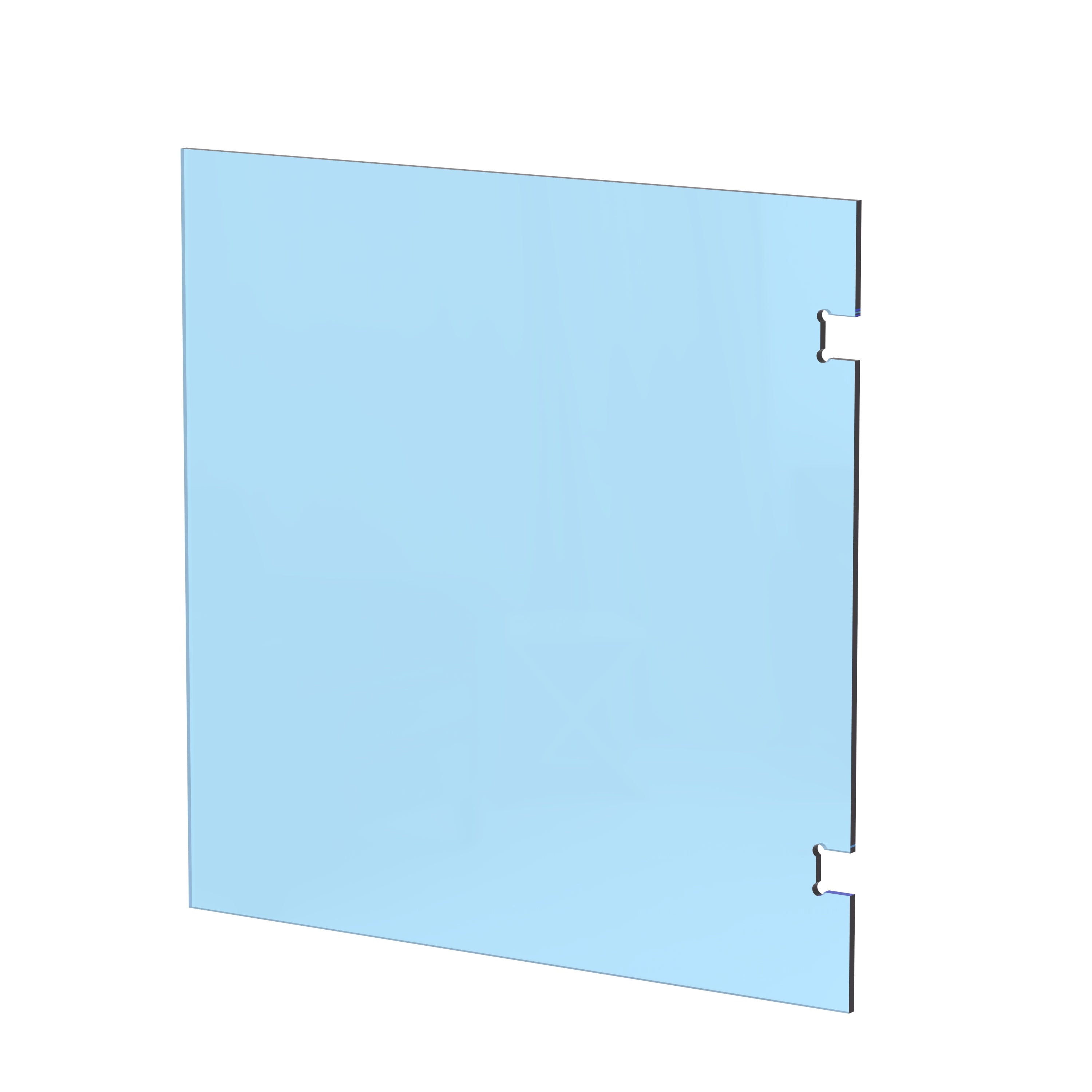 12mm Pool Fence Notch Hinge Panel