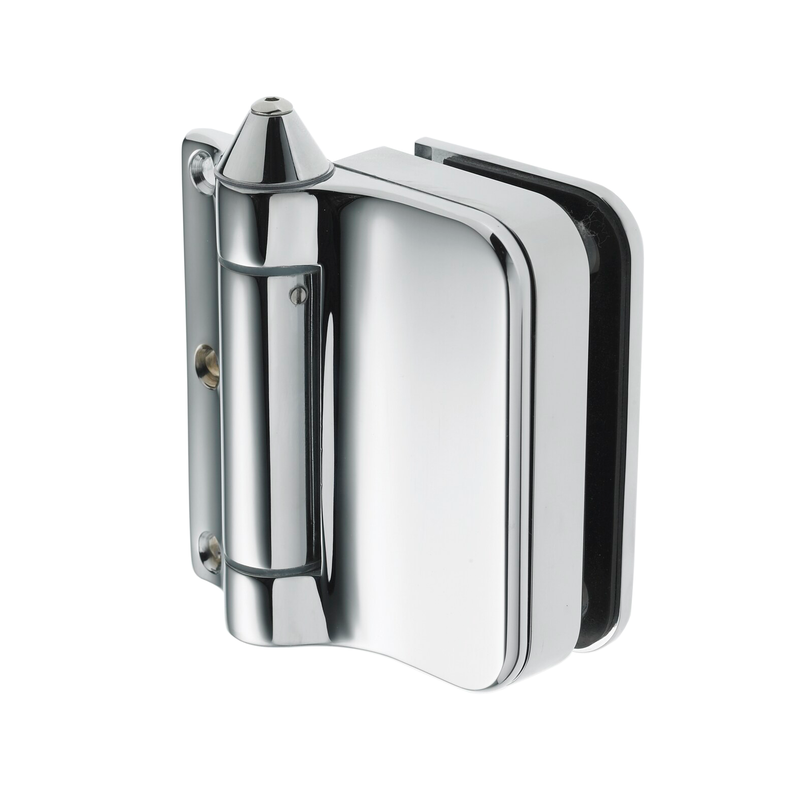 HD Spring Hinge for Pool Gate - To Suit Square Post - Polished Stainless