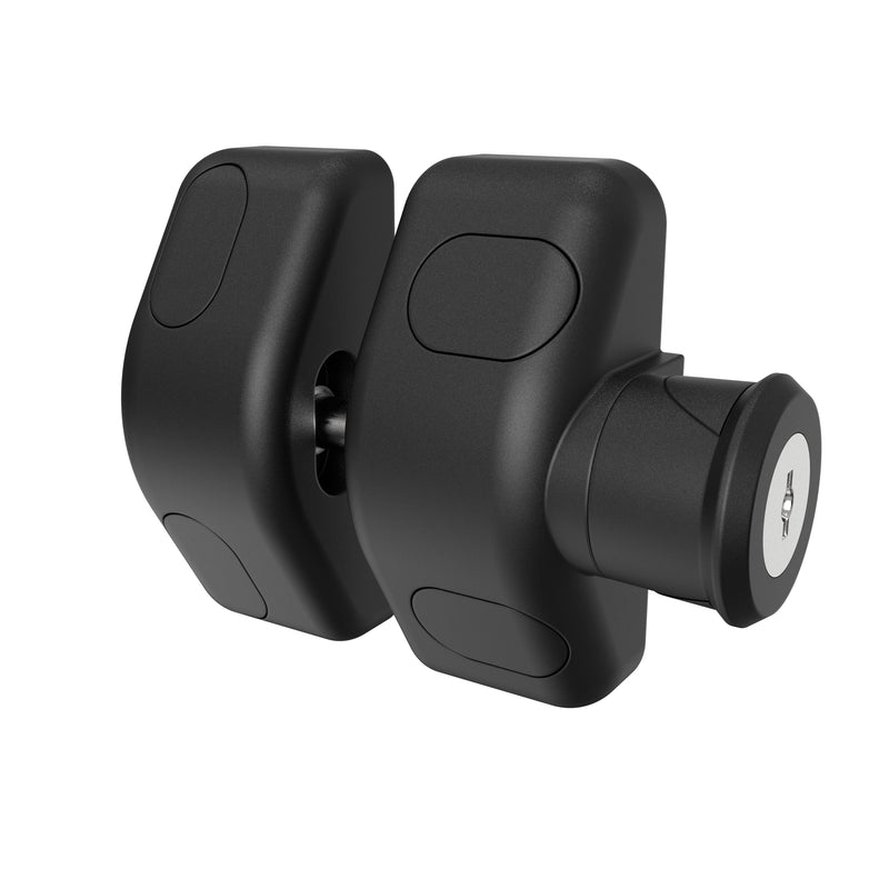 Pool Gate Magnetic Latch Only, Lockable - Black