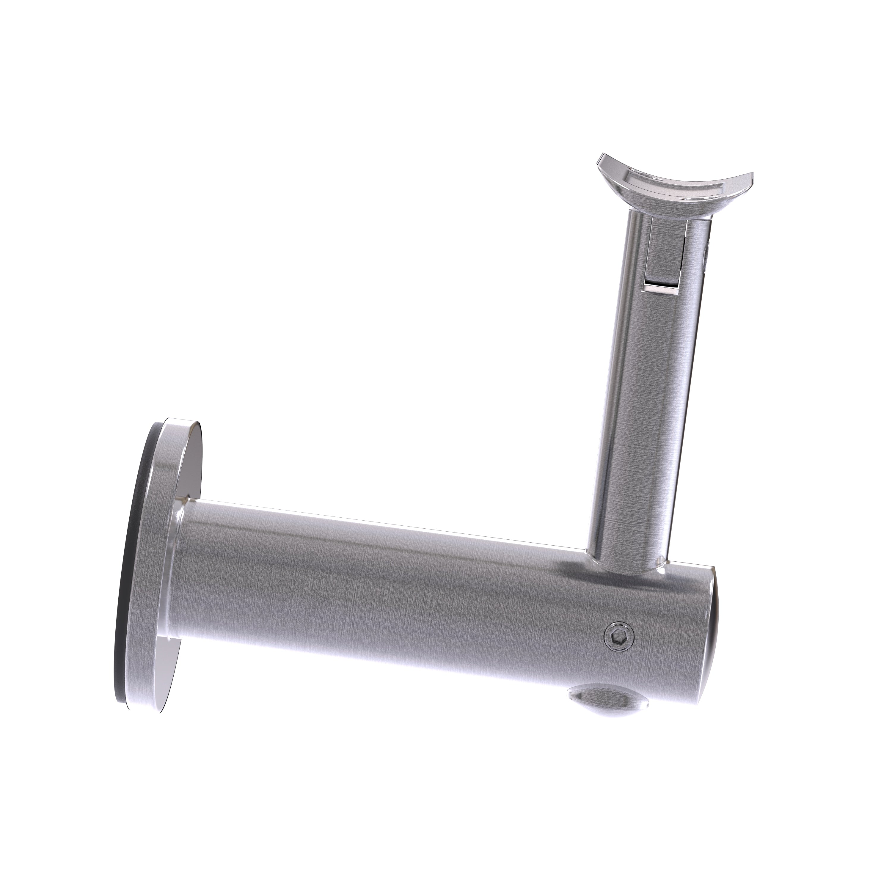 Round Adjustable Handrail Bracket Wall Mounted