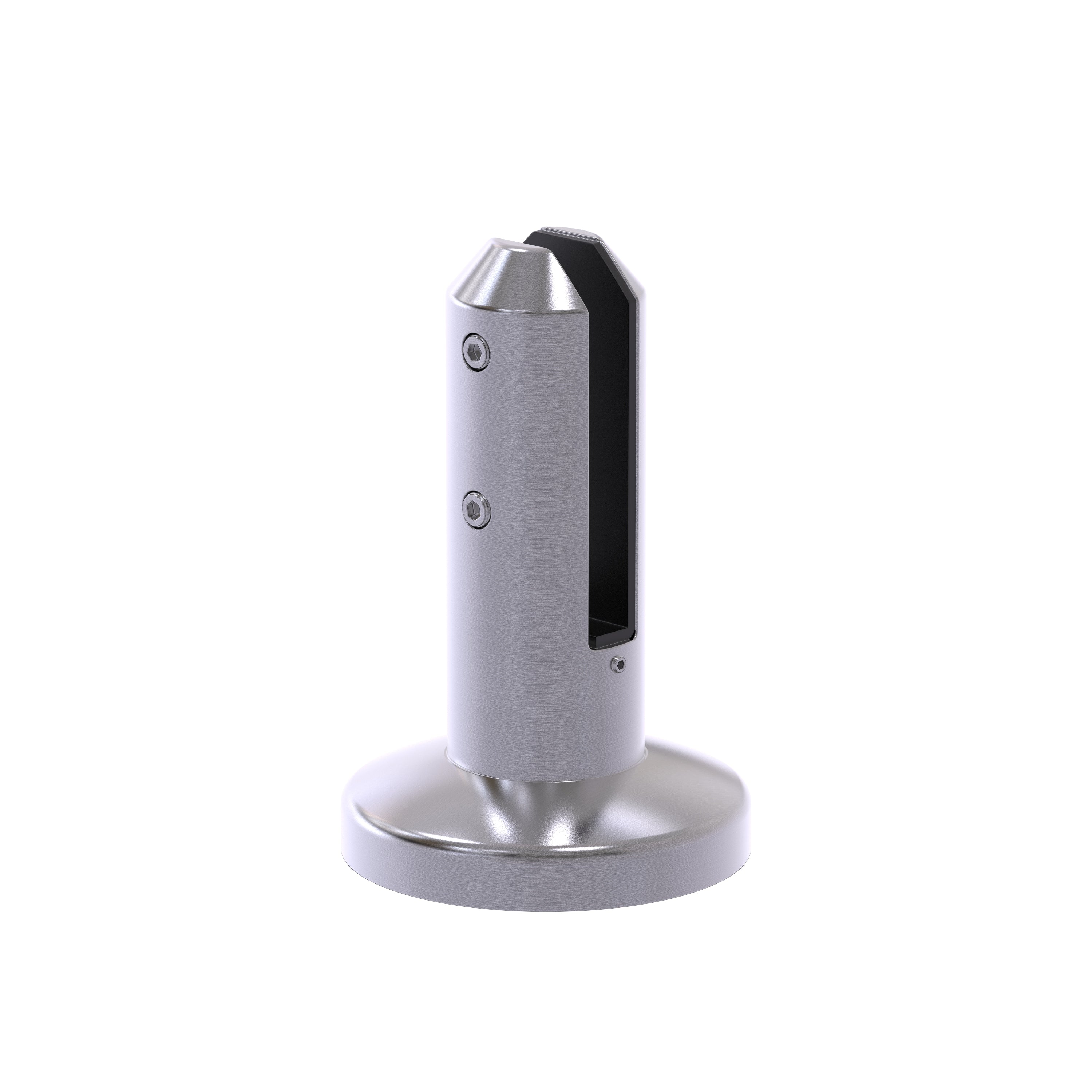 Round MiniPost Spigot - Satin Stainless