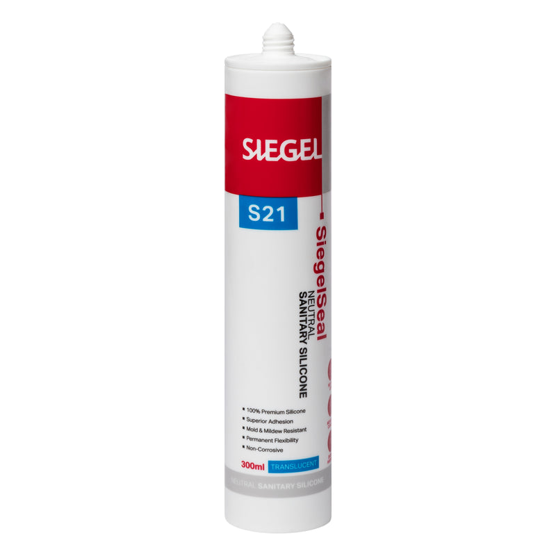 S21+ Premium Sanitary Silicone Sealant, 300ml - Translucent