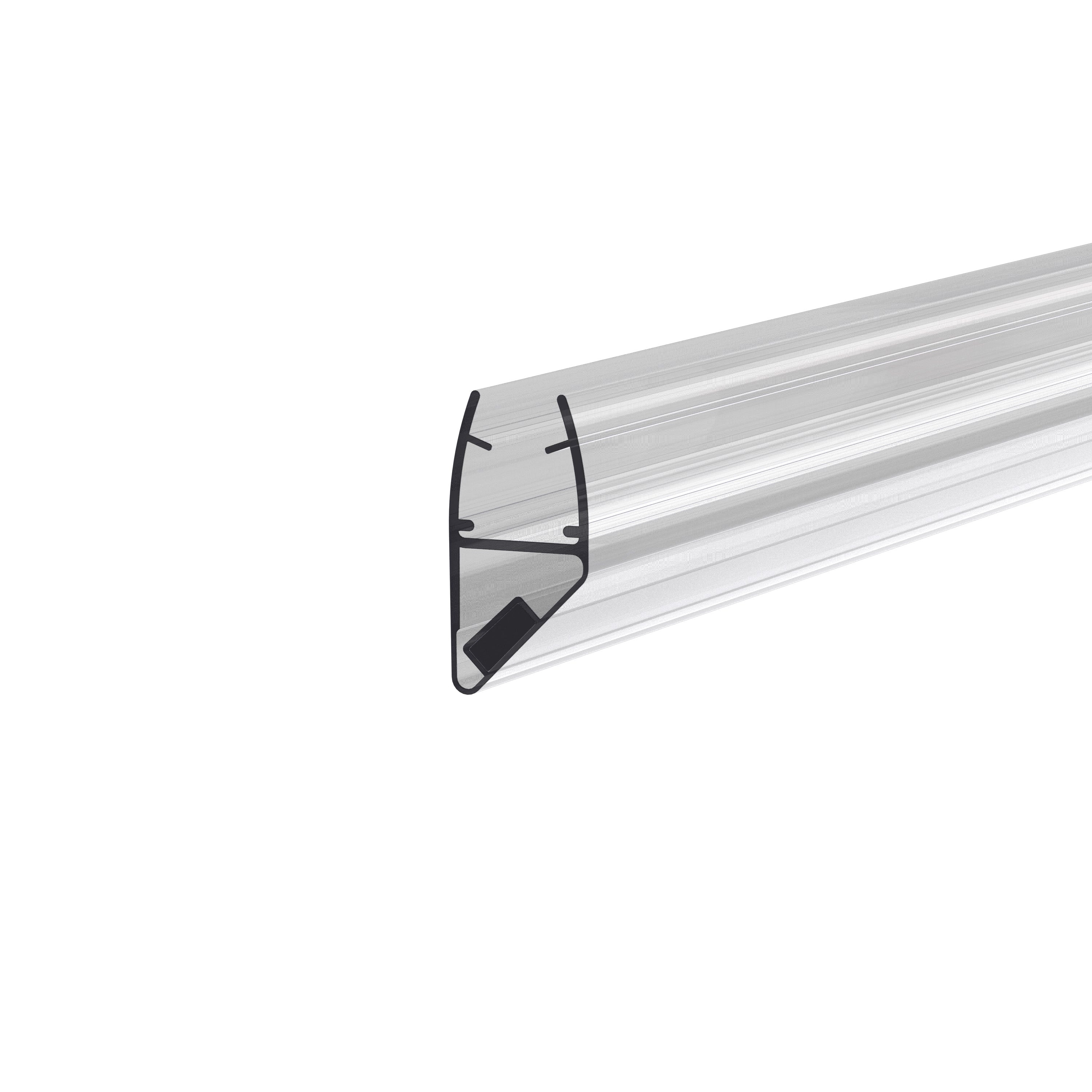 Magnetic door Seal (set of 2 pcs) for glass to glass corner at 90* or 180* (2.0m long)