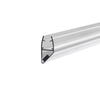 Magnetic door Seal (set of 2 pcs) for glass to glass corner at 90* or 180* (2.0m long)