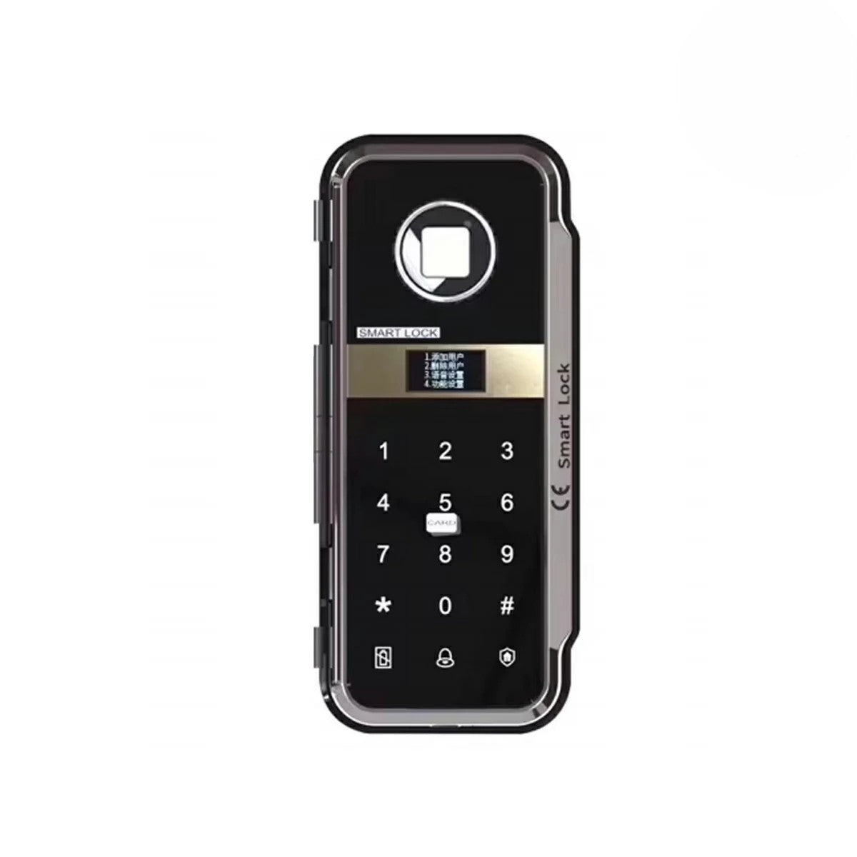 Smart Digital Glass Door Lock Wall to Glass