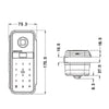 Smart Digital Glass Door Lock Wall to Glass
