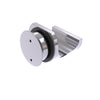 Point Fix Slider Tube Rail Glass Mount Clamp - Satin