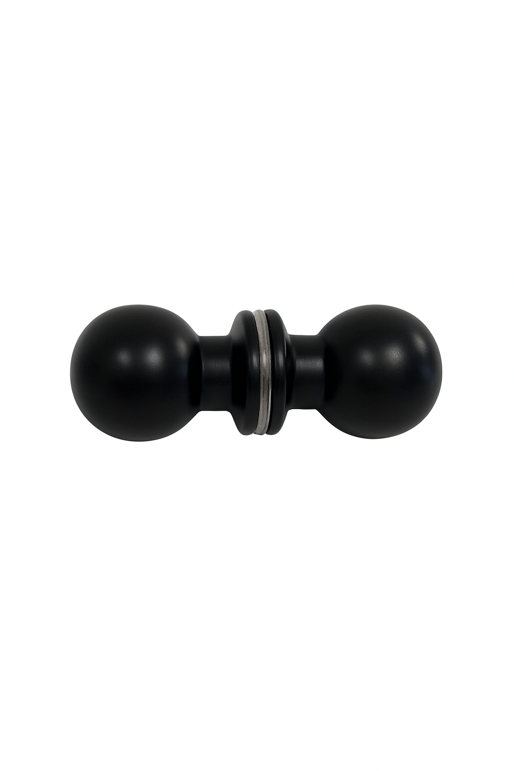 Round Ball Knob Handle - 38mmDia - Powdercoated Black
