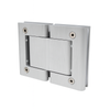 BILOBA Hydraulic Hinge - Glass to Glass - NON Hold Open - Silver Ano