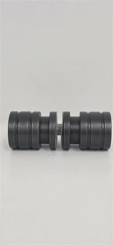 Double Ring Pull Knob - 38mmDia - Powdercoated Gunmetal