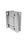 BILOBA Hydraulic Hinge - Wall to Glass - NON Hold Open - Silver Ano
