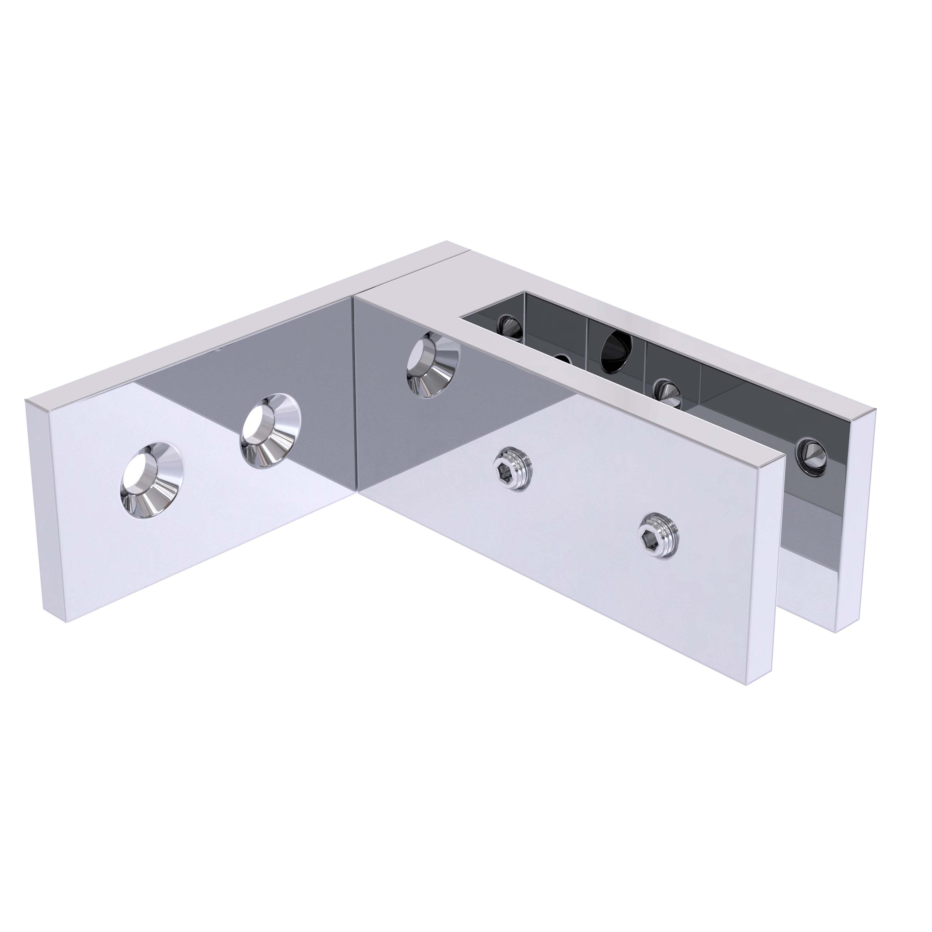 Balustrade Clamp 90 deg Wall to Glass