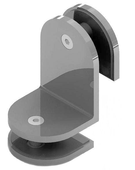 Balustrade Bracket Round Glass to Glass