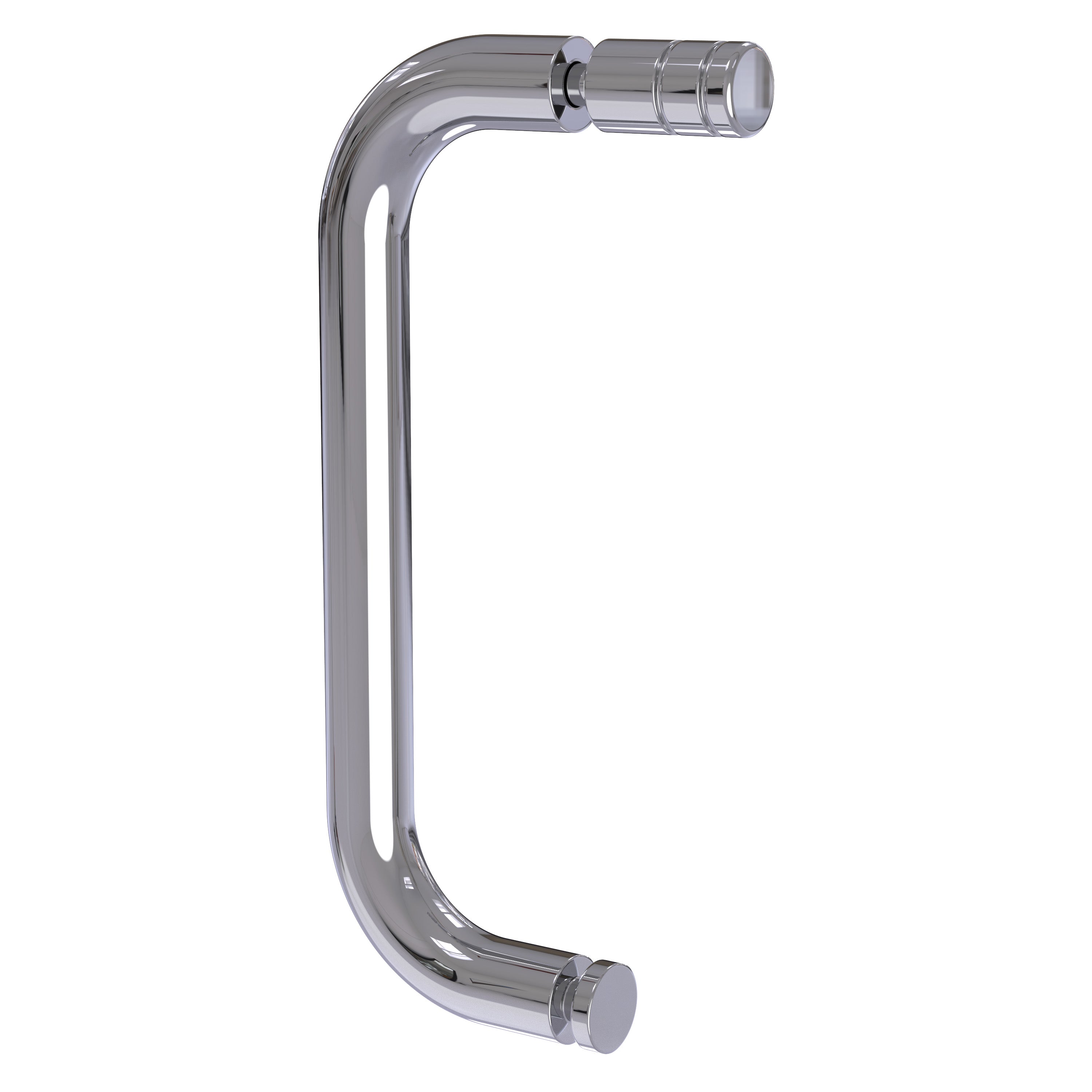 Single Round D Shower Handle with Cap & Knob 250mm