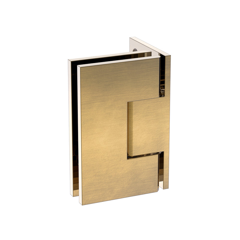 Shower Hinge Wall to Glass 90 Deg Offset Backplate