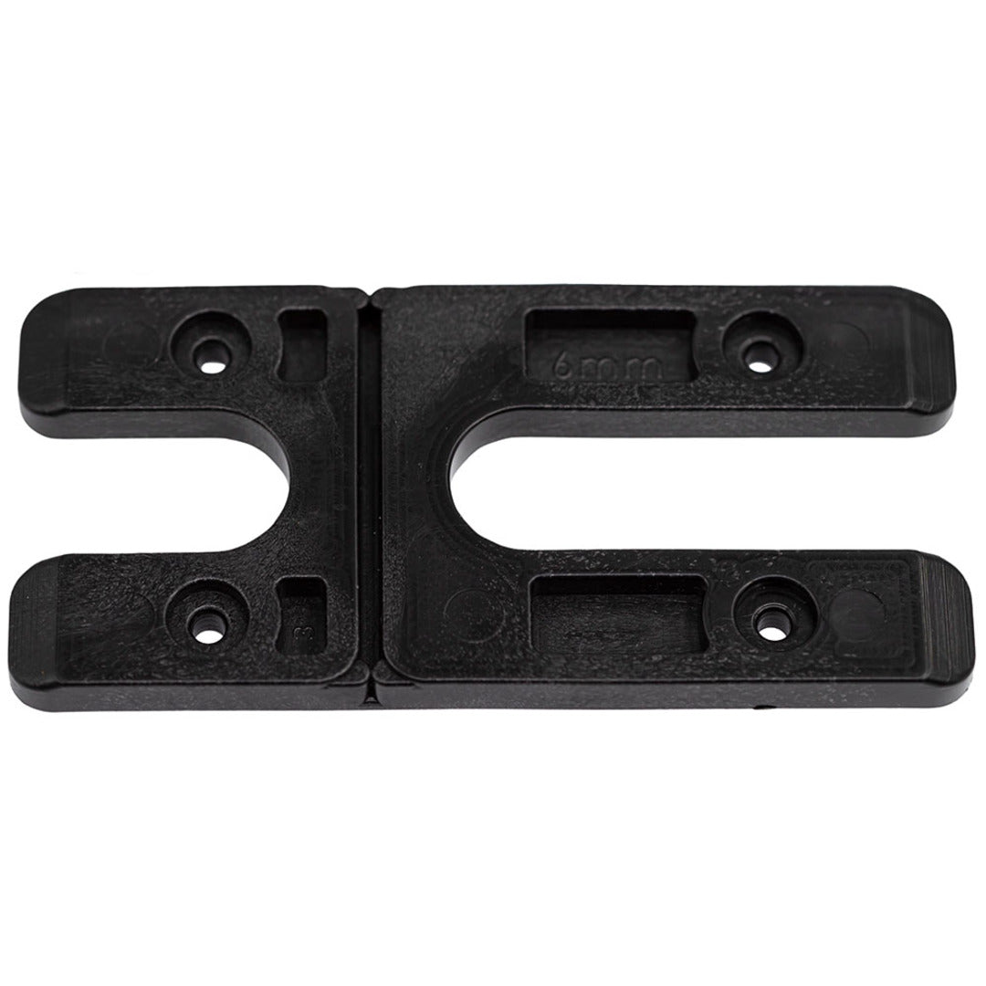 Plastic H Packer Black 6mm