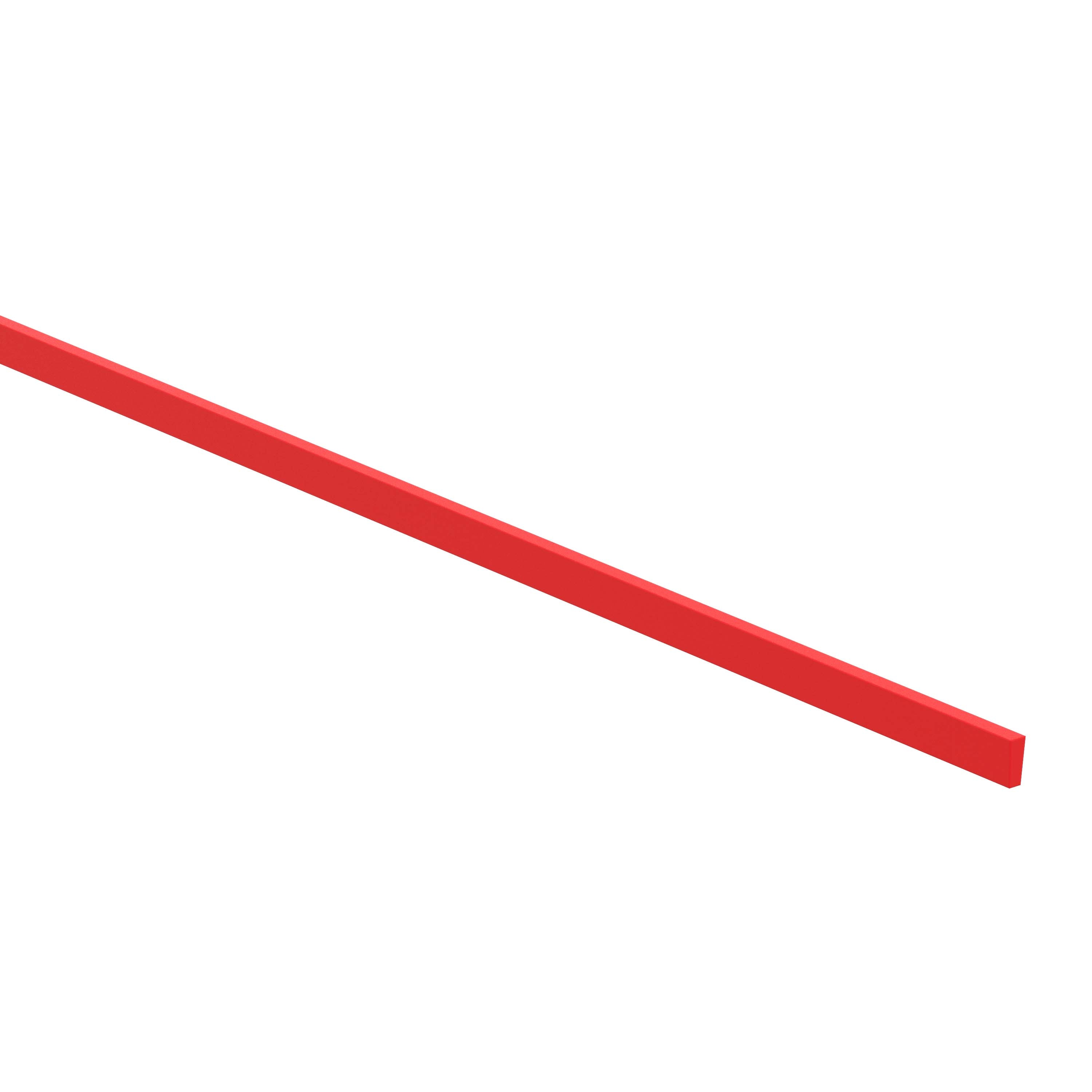 Lugano Glazing Fillet RED 12mm Glass 1M