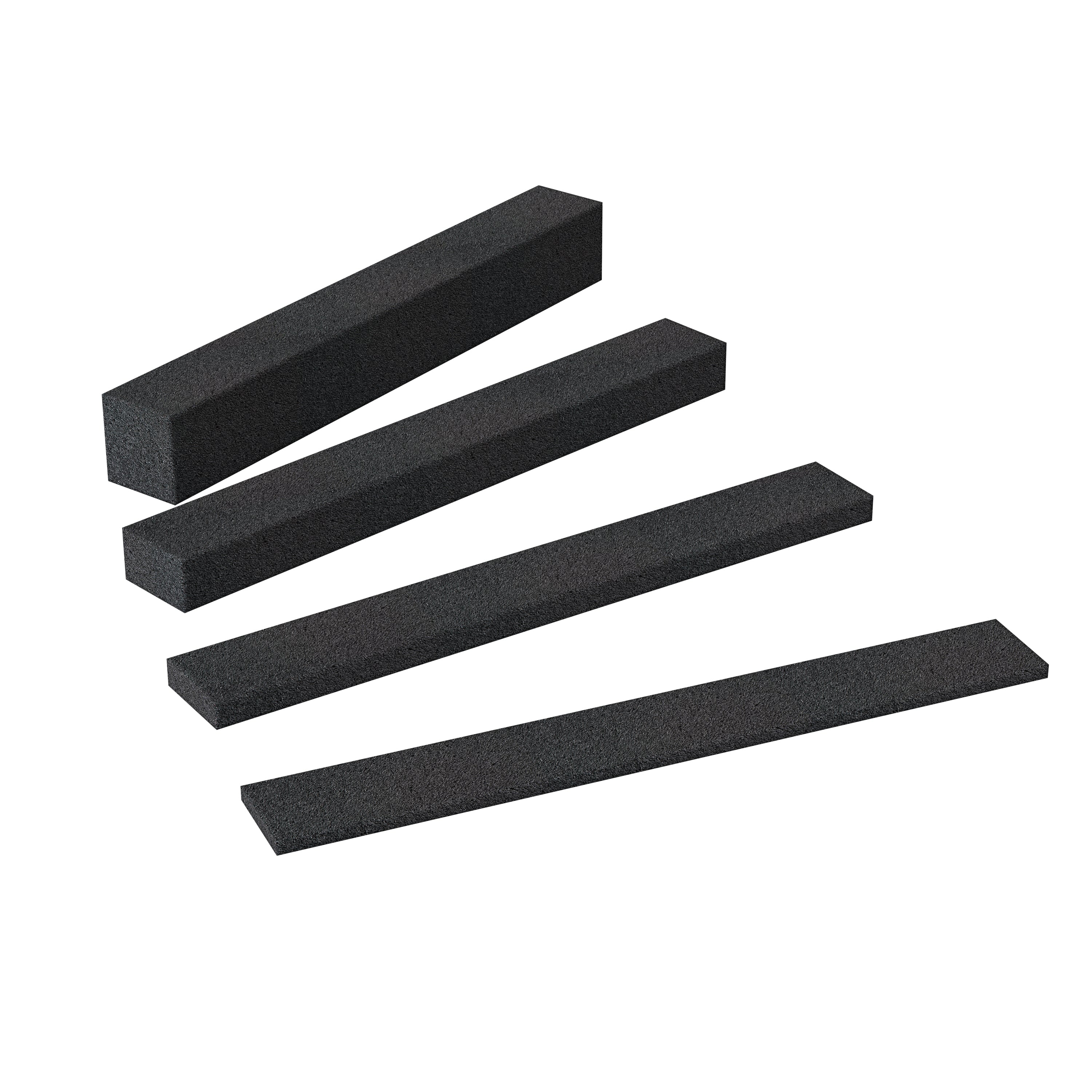 Black Setting Blocks - 3mm Thick, 100 Pack