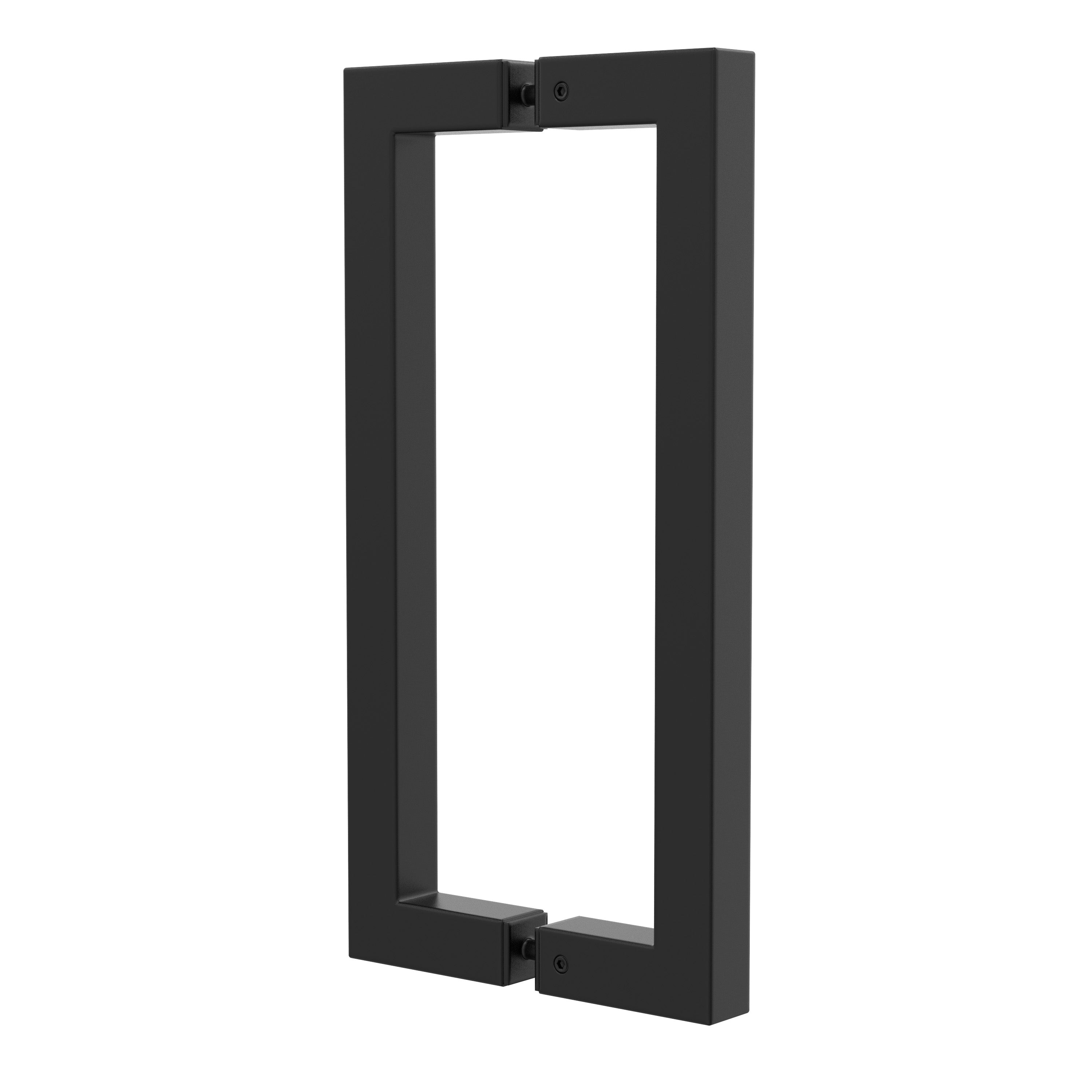 Square Tube Handle 20x20mm, 210mm CTC - Black
