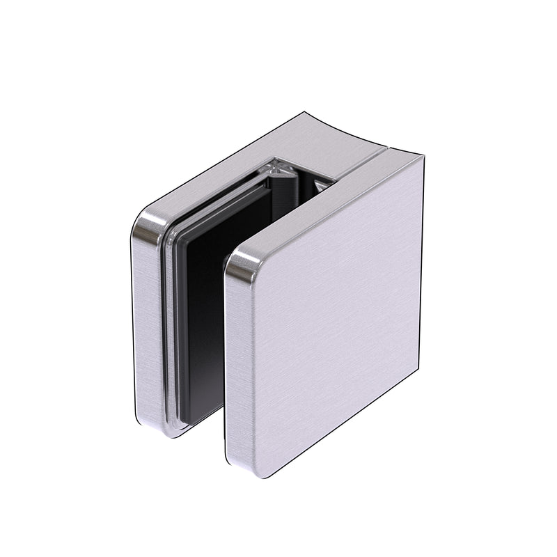 Glass Clamp Square Radius Back