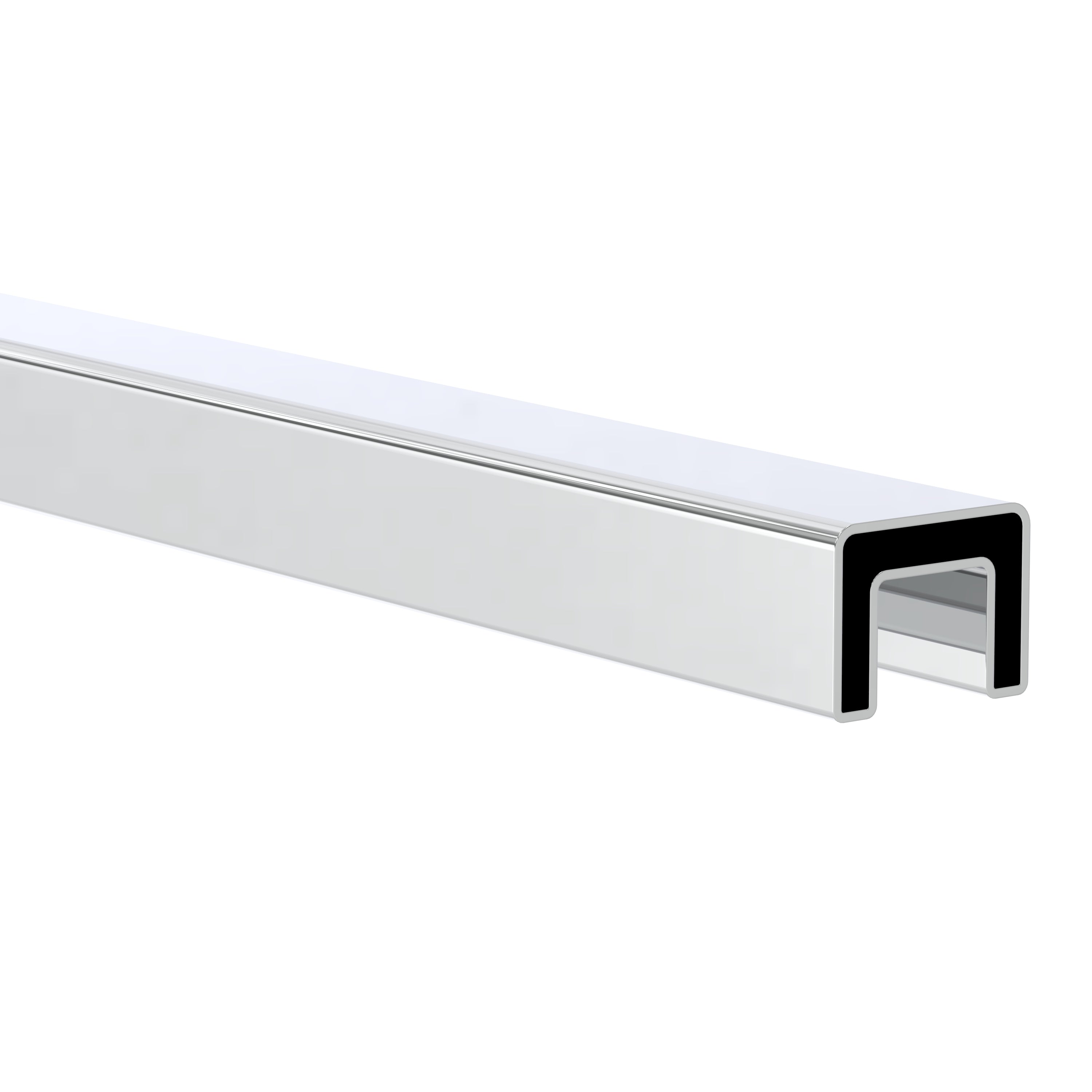S40 Square Stainless 40mm Handrail Capping