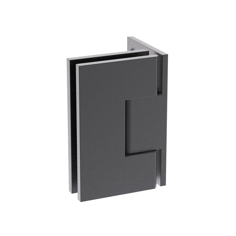 Shower Hinge Wall to Glass 90 Deg Offset Backplate