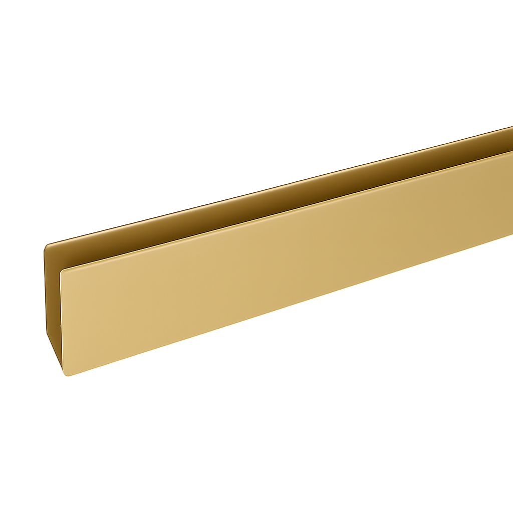Channel 15x25 3.0m - Gold Polished