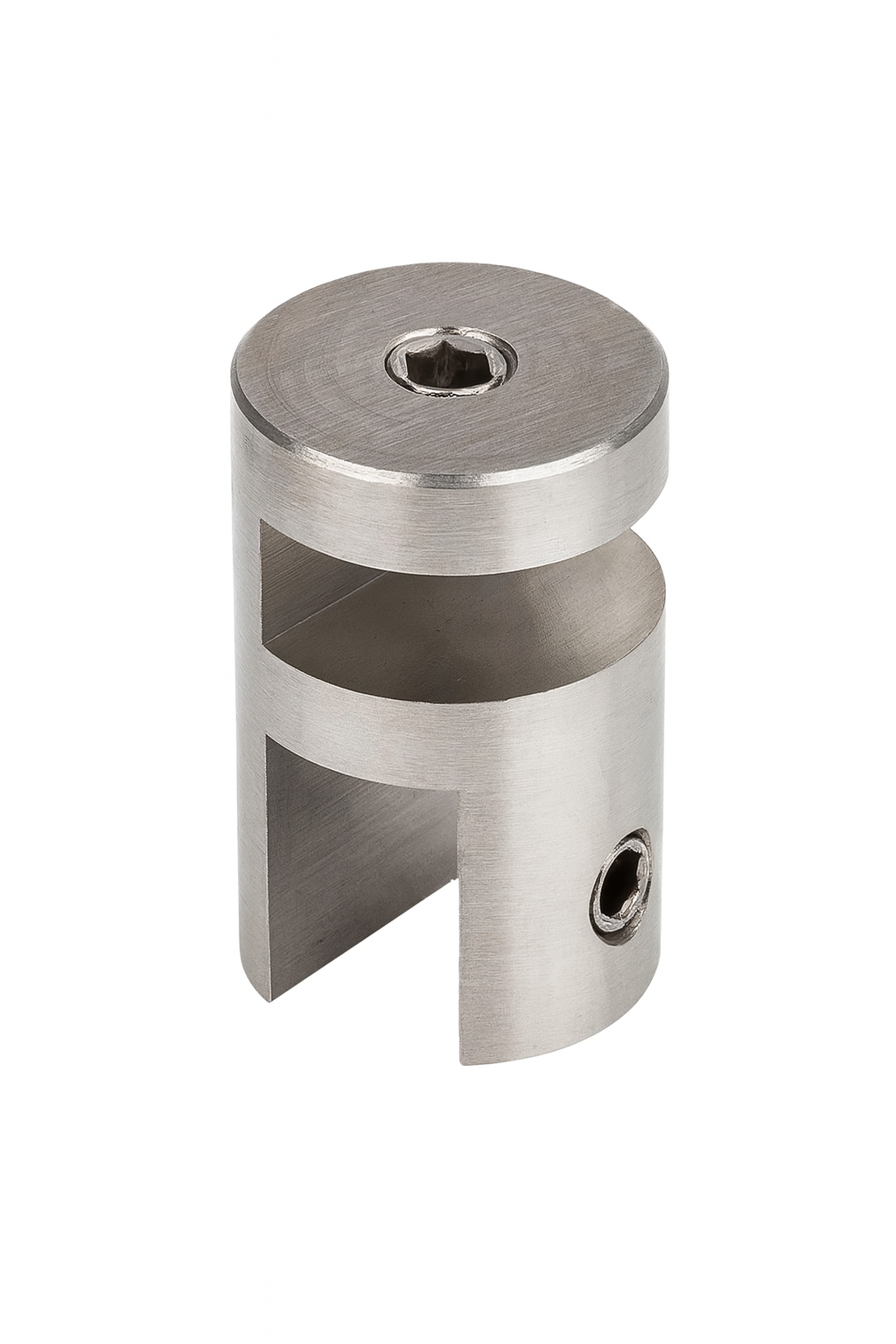 MFG Round Header Panel Fitting 10x6mm - Satin Chrome